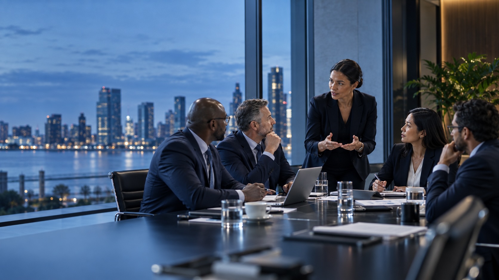 Executives reviewing preparedness and resilience strategy